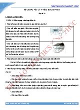 Đề cương học kỳ II môn Vật lý Lớp 9 - Năm học 2014-2015